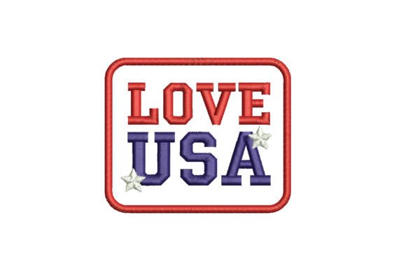 Chevron Love USA: A Holiday Embroidery Staple