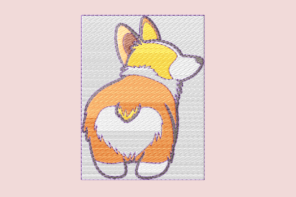 Cute Dog Standing: A Seasonal Embroidery Gem