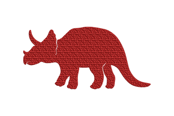 Dinosaur Silhouette: A Seasonal Embroidery Staple