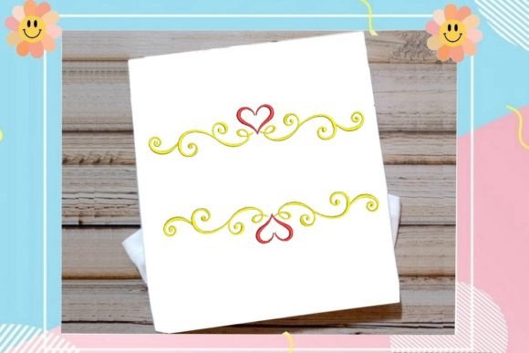 Heart Red Border: A Warm, Brand-Ready Embroidery Border