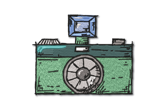 Vintage Camera Embroidery Design